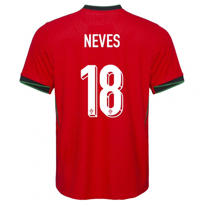 Kandiny Kinder Portugal Ruben Neves #18 Rot Heimtrikot Trikot 24-26 T-Shirt