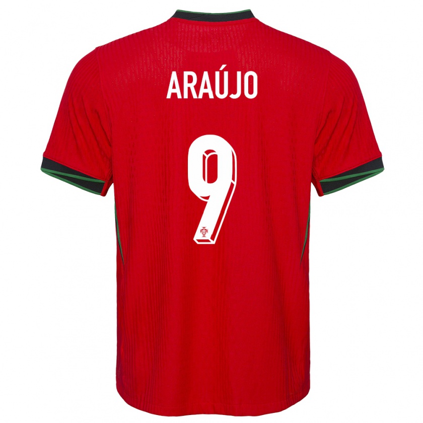 Kandiny Kinder Portugal Henrique Araujo #9 Rot Heimtrikot Trikot 24-26 T-Shirt