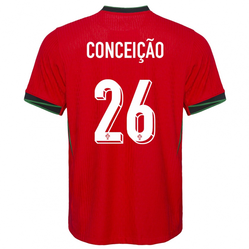 Kandiny Kinder Portugal Francisco Conceicao #26 Rot Heimtrikot Trikot 24-26 T-Shirt