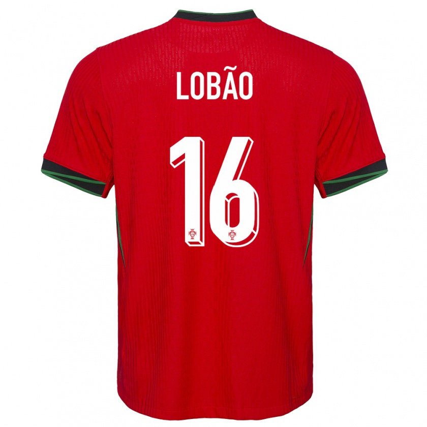 Kandiny Kinder Portugal Diogo Lobao #16 Rot Heimtrikot Trikot 24-26 T-Shirt