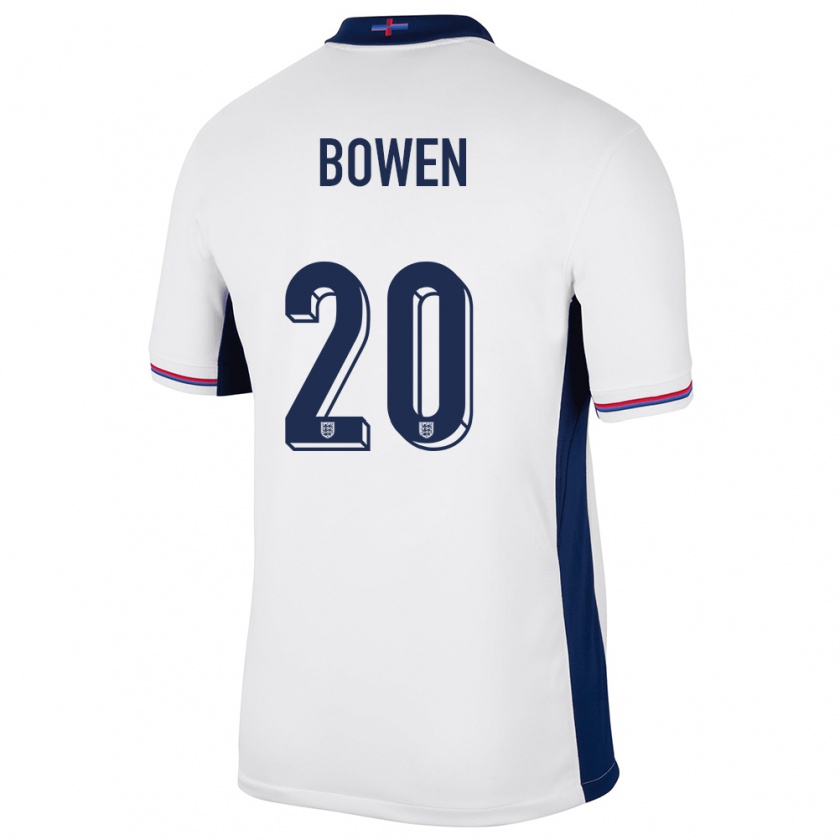 Kandiny Kinder England Jarrod Bowen #20 Weiß Heimtrikot Trikot 24-26 T-Shirt