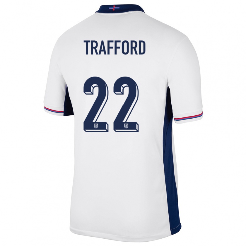 Kandiny Kinder England James Trafford #22 Weiß Heimtrikot Trikot 24-26 T-Shirt