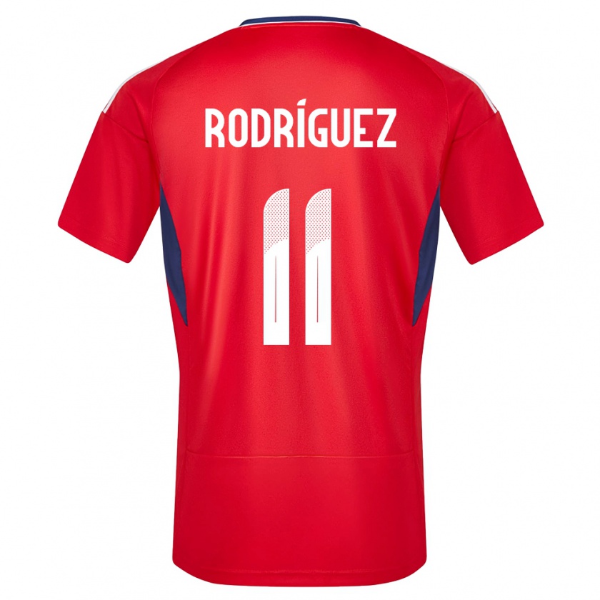 Kandiny Kinder Costa Rica Raquel Rodriguez #11 Rot Heimtrikot Trikot 24-26 T-Shirt