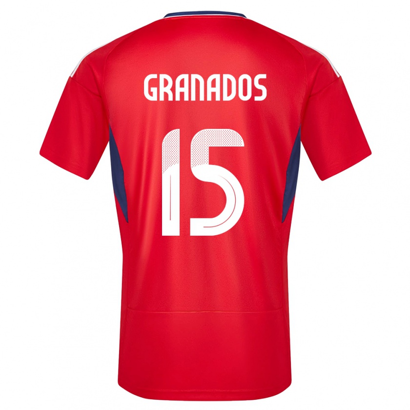 Kandiny Kinder Costa Rica Cristin Granados #15 Rot Heimtrikot Trikot 24-26 T-Shirt