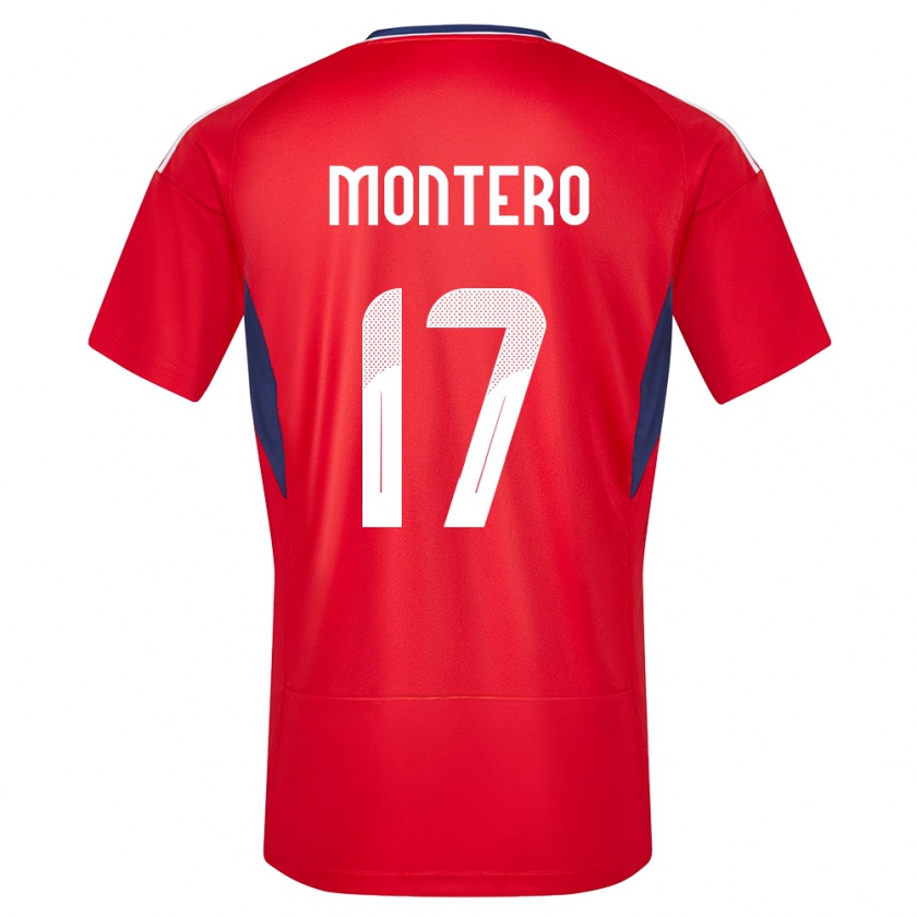 Kandiny Kinder Costa Rica Michelle Montero #17 Rot Heimtrikot Trikot 24-26 T-Shirt