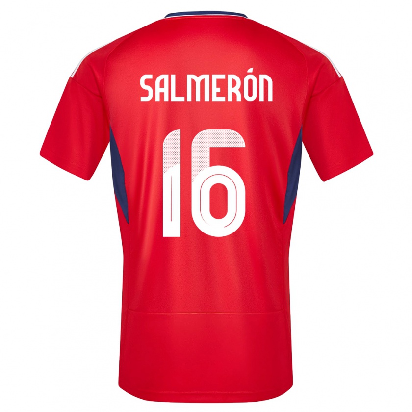 Kandiny Kinder Costa Rica Andrey Salmeron #16 Rot Heimtrikot Trikot 24-26 T-Shirt