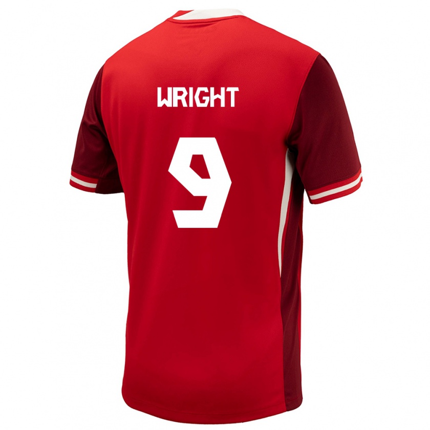 Kandiny Kinder Kanada Lowell Wright #9 Rot Heimtrikot Trikot 24-26 T-Shirt