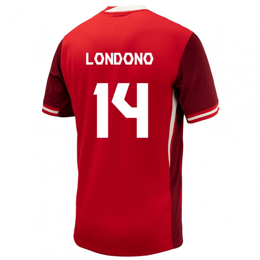 Kandiny Kinder Kanada Tyler Londono #14 Rot Heimtrikot Trikot 24-26 T-Shirt