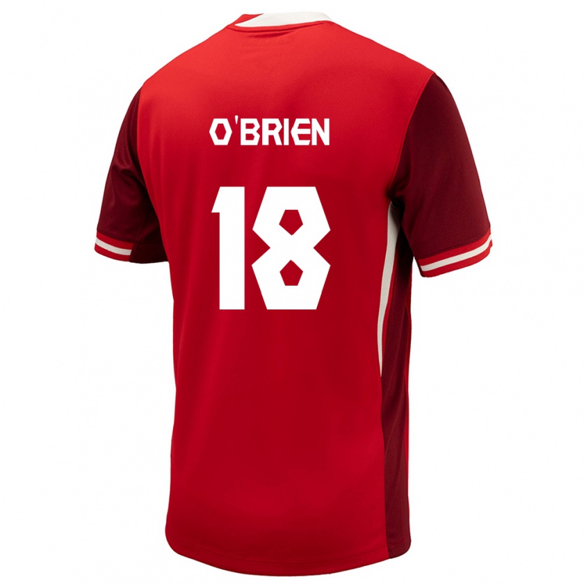 Kandiny Kinder Kanada Alexander O'brien #18 Rot Heimtrikot Trikot 24-26 T-Shirt