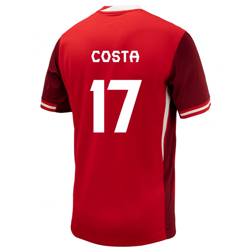 Kandiny Kinder Kanada Jesse Costa #17 Rot Heimtrikot Trikot 24-26 T-Shirt