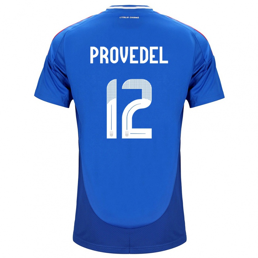 Kandiny Kinder Italien Ivan Provedel #12 Blau Heimtrikot Trikot 24-26 T-Shirt