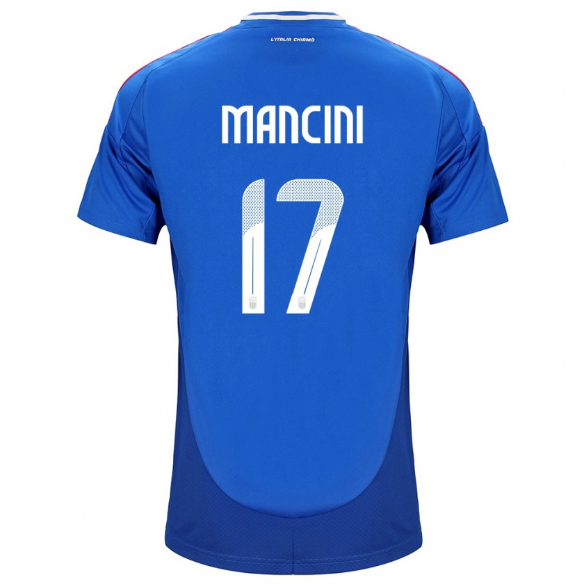 Kandiny Kinder Italien Gianluca Mancini #17 Blau Heimtrikot Trikot 24-26 T-Shirt