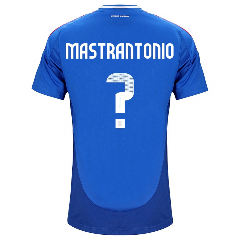 Kandiny Kinder Italien Davide Mastrantonio #0 Blau Heimtrikot Trikot 24-26 T-Shirt