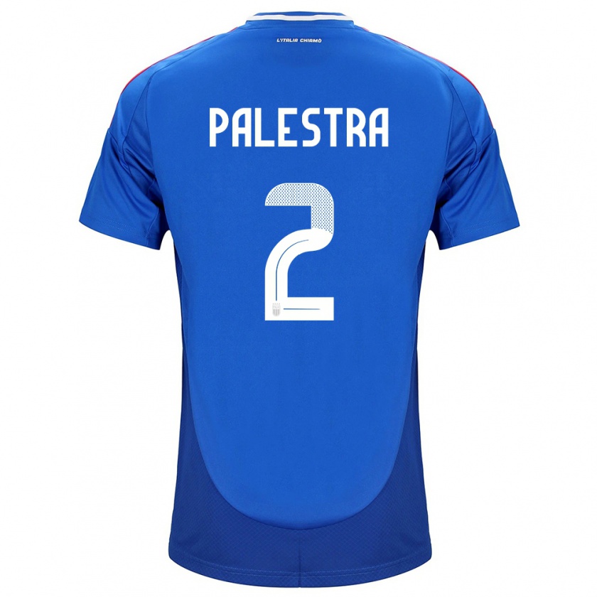 Kandiny Kinder Italien Marco Palestra #2 Blau Heimtrikot Trikot 24-26 T-Shirt