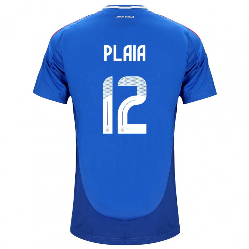 Kandiny Kinder Italien Francesco Plaia #12 Blau Heimtrikot Trikot 24-26 T-Shirt