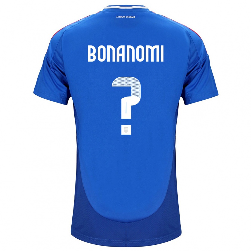 Kandiny Kinder Italien Andrea Bonanomi #0 Blau Heimtrikot Trikot 24-26 T-Shirt