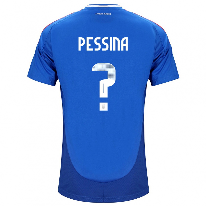 Kandiny Kinder Italien Massimo Pessina #0 Blau Heimtrikot Trikot 24-26 T-Shirt