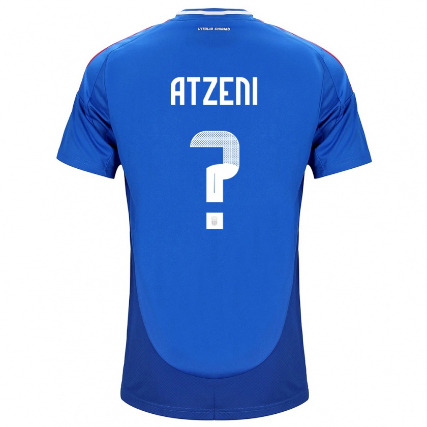 Kandiny Kinder Italien Davide Atzeni #0 Blau Heimtrikot Trikot 24-26 T-Shirt