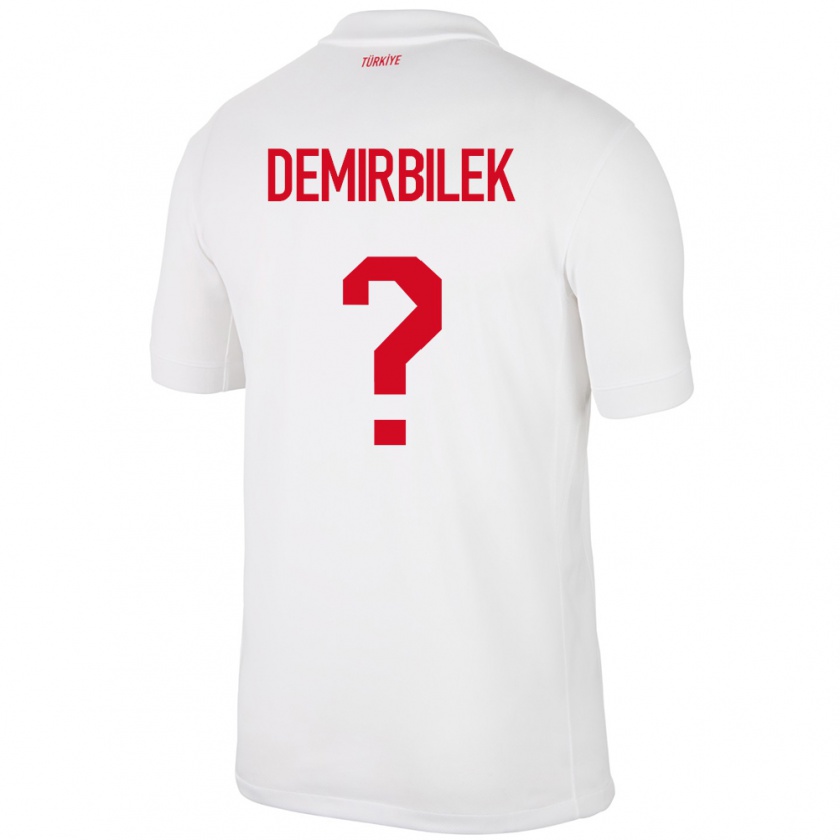 Kandiny Kinder Türkei Ali Demirbilek #0 Weiß Heimtrikot Trikot 24-26 T-Shirt