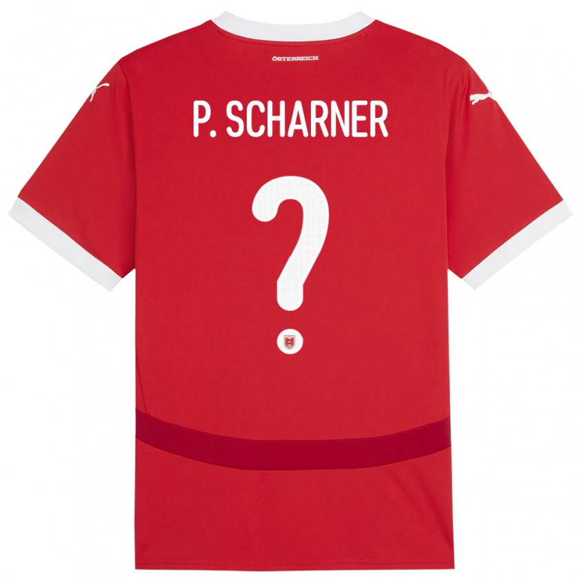 Kandiny Kinder Österreich Paul Scharner #0 Rot Heimtrikot Trikot 24-26 T-Shirt