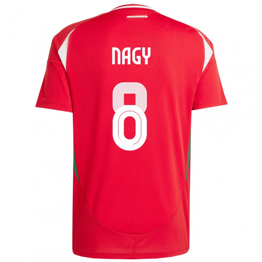 Kandiny Kinder Ungarn Ádám Nagy #8 Rot Heimtrikot Trikot 24-26 T-Shirt