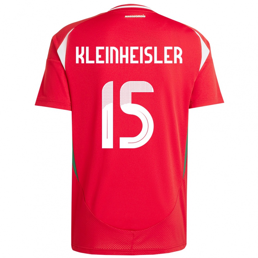 Kandiny Kinder Ungarn László Kleinheisler #15 Rot Heimtrikot Trikot 24-26 T-Shirt