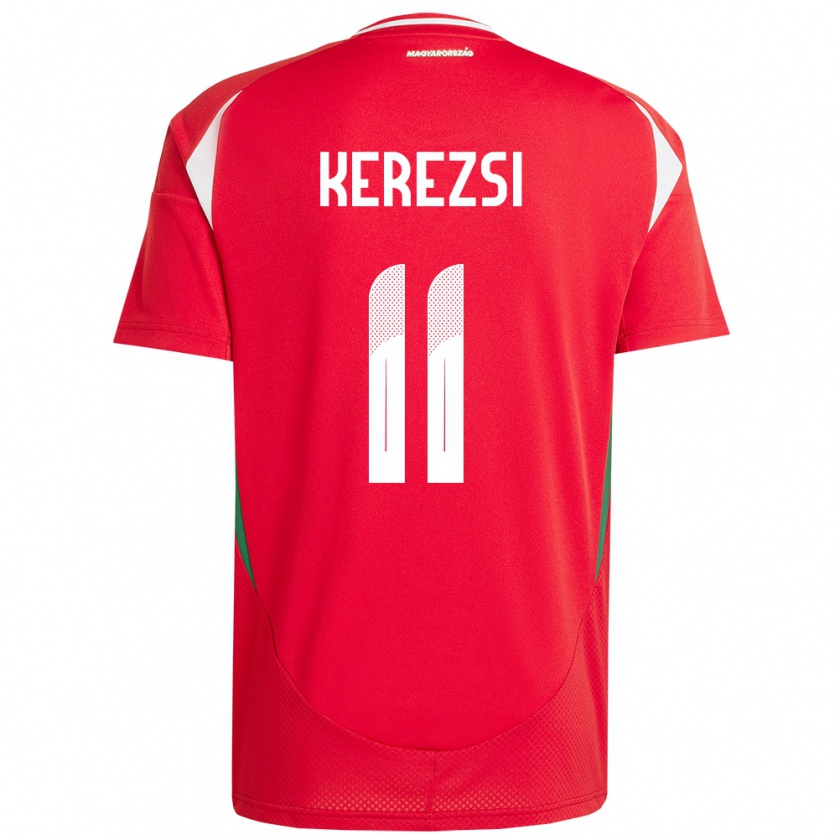 Kandiny Kinder Ungarn Zalán Kerezsi #11 Rot Heimtrikot Trikot 24-26 T-Shirt