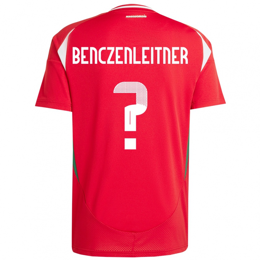 Kandiny Kinder Ungarn Barna Benczenleitner #0 Rot Heimtrikot Trikot 24-26 T-Shirt