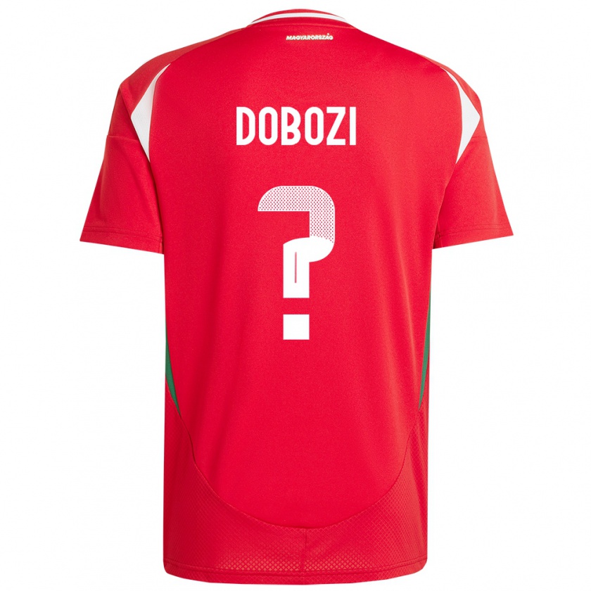 Kandiny Kinder Ungarn Krisztián Dobozi #0 Rot Heimtrikot Trikot 24-26 T-Shirt