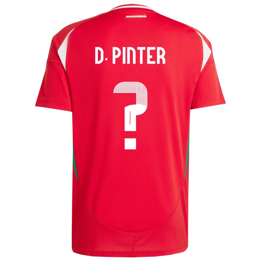 Kandiny Kinder Ungarn Daniel Pinter #0 Rot Heimtrikot Trikot 24-26 T-Shirt