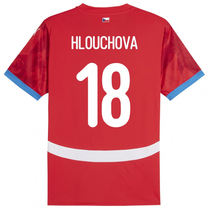 Kandiny Kinder Tschechien Radka Hlouchová #18 Rot Heimtrikot Trikot 24-26 T-Shirt