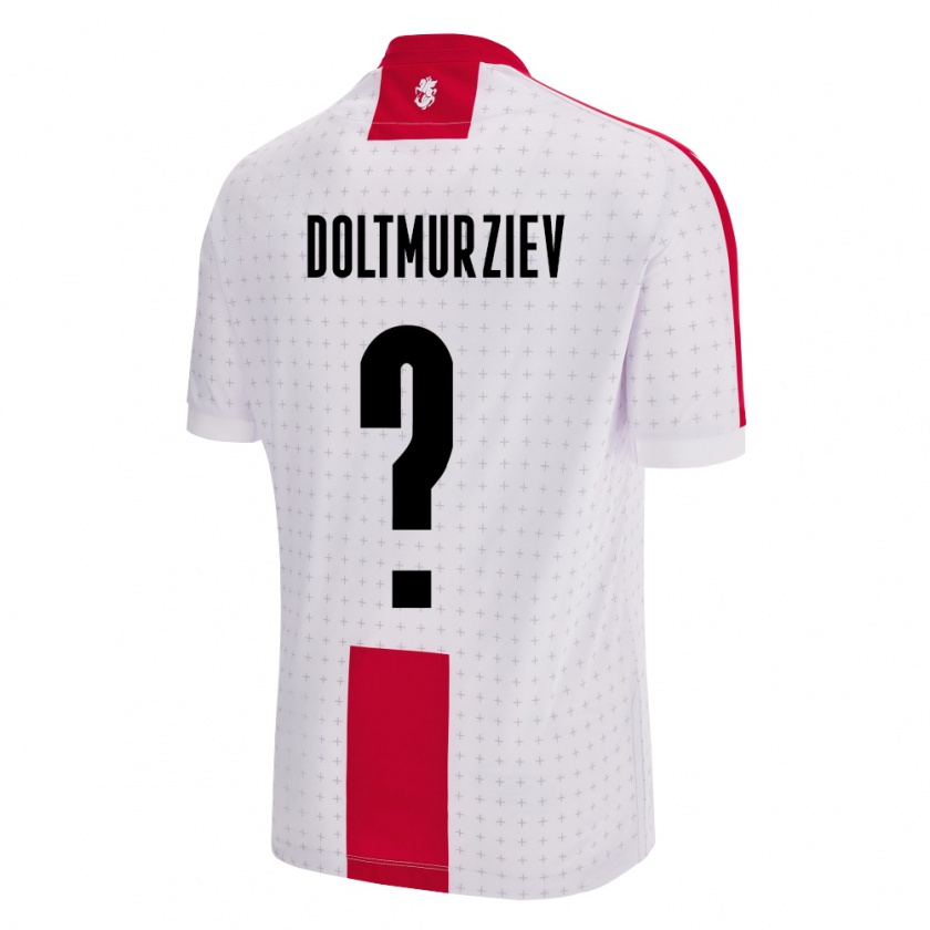 Kandiny Kinder Georgien Khalid Doltmurziev #0 Weiß Heimtrikot Trikot 24-26 T-Shirt