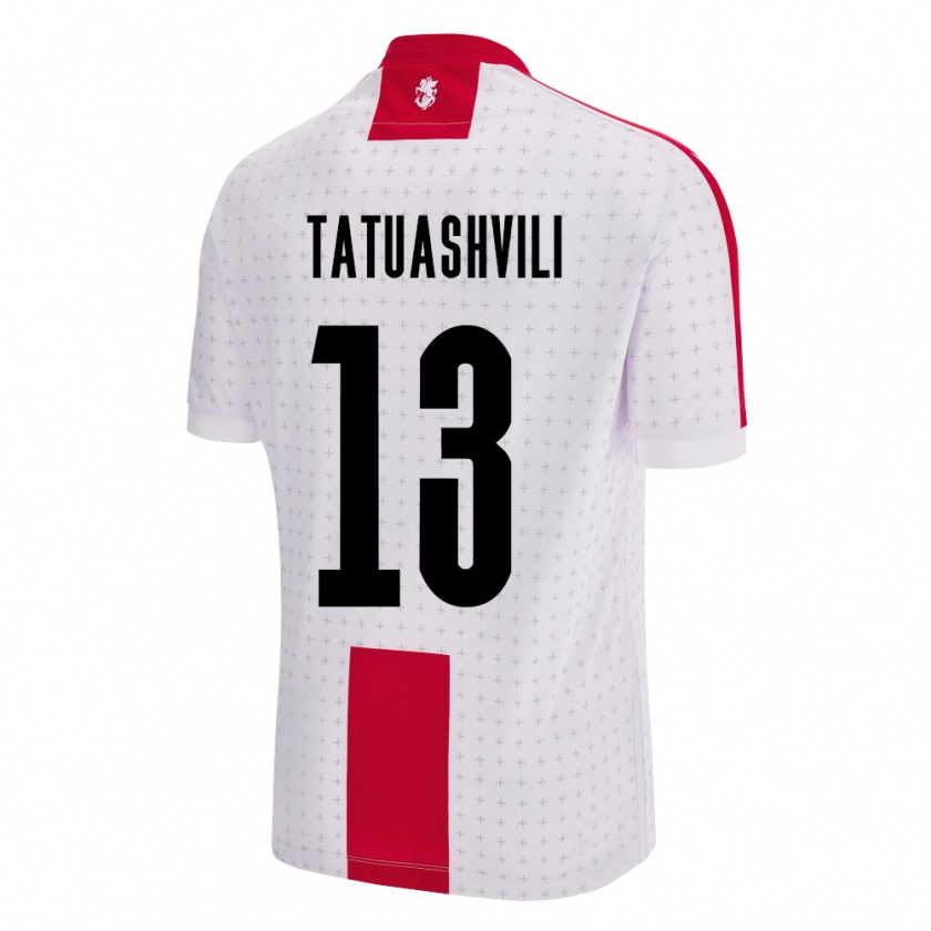 Kandiny Kinder Georgien Tamar Tatuashvili #13 Weiß Heimtrikot Trikot 24-26 T-Shirt