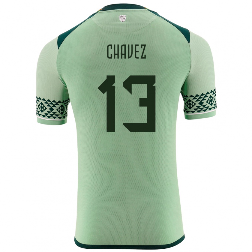 Kandiny Kinder Bolivien Lucas Chávez #13 Hellgrün Heimtrikot Trikot 24-26 T-Shirt