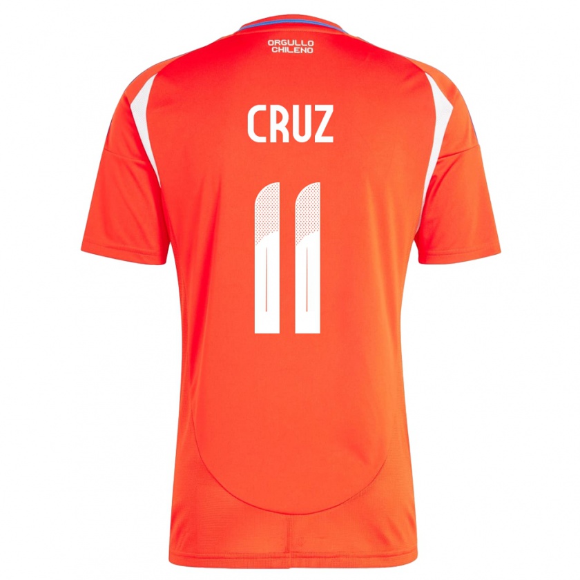 Kandiny Kinder Chile Joan Cruz #11 Rot Heimtrikot Trikot 24-26 T-Shirt