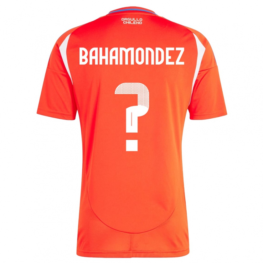 Kandiny Kinder Chile Taizo Bahamondez #0 Rot Heimtrikot Trikot 24-26 T-Shirt