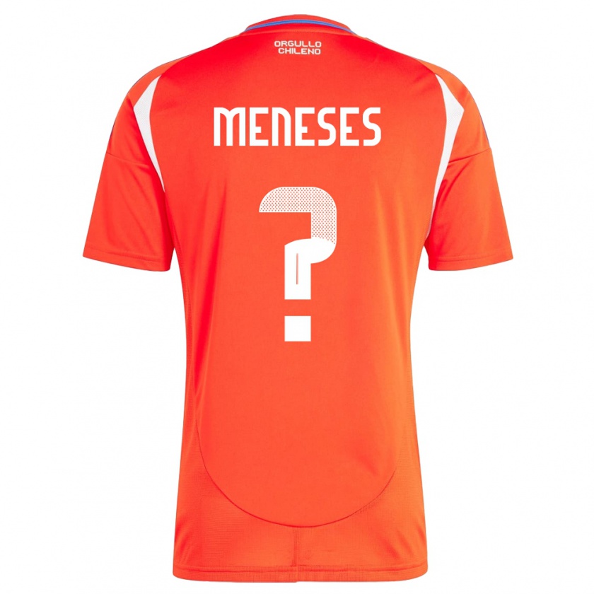 Kandiny Kinder Chile Joaquín Meneses #0 Rot Heimtrikot Trikot 24-26 T-Shirt