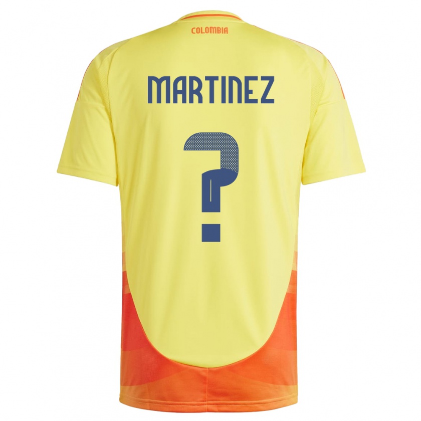 Kandiny Kinder Kolumbien Edwin Martínez #0 Gelb Heimtrikot Trikot 24-26 T-Shirt