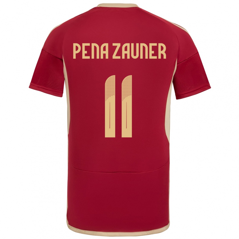 Kandiny Kinder Venezuela Enrique Peña Zauner #11 Burgund Heimtrikot Trikot 24-26 T-Shirt