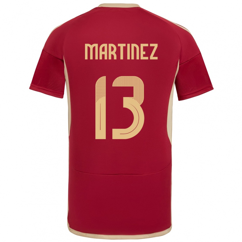 Kandiny Kinder Venezuela José Martínez #13 Burgund Heimtrikot Trikot 24-26 T-Shirt