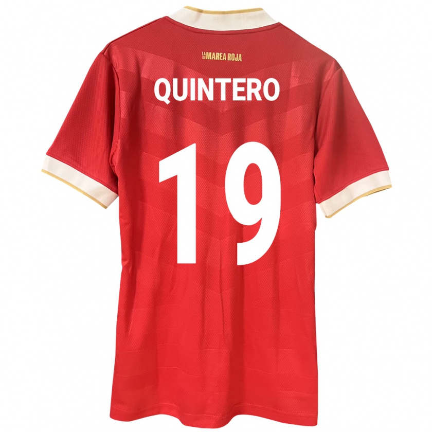 Kandiny Kinder Panama Alberto Quintero #19 Rot Heimtrikot Trikot 24-26 T-Shirt