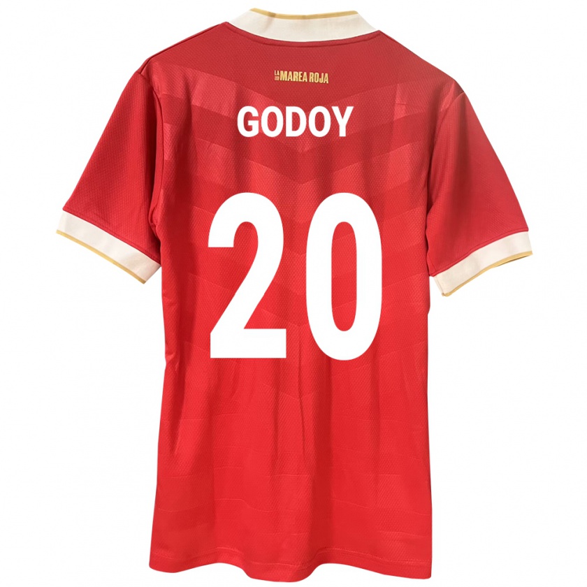 Kandiny Kinder Panama Aníbal Godoy #20 Rot Heimtrikot Trikot 24-26 T-Shirt