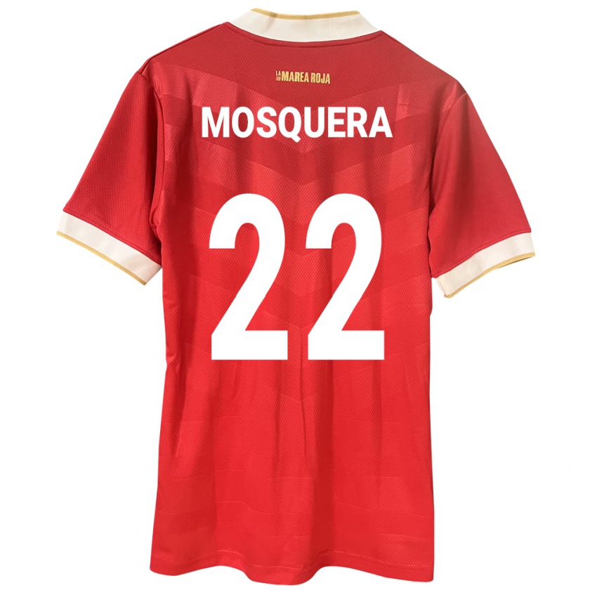 Kandiny Kinder Panama Orlando Mosquera #22 Rot Heimtrikot Trikot 24-26 T-Shirt