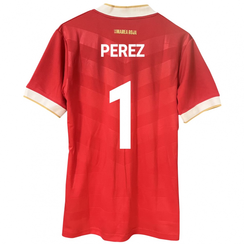 Kandiny Kinder Panama Miguel Pérez #1 Rot Heimtrikot Trikot 24-26 T-Shirt