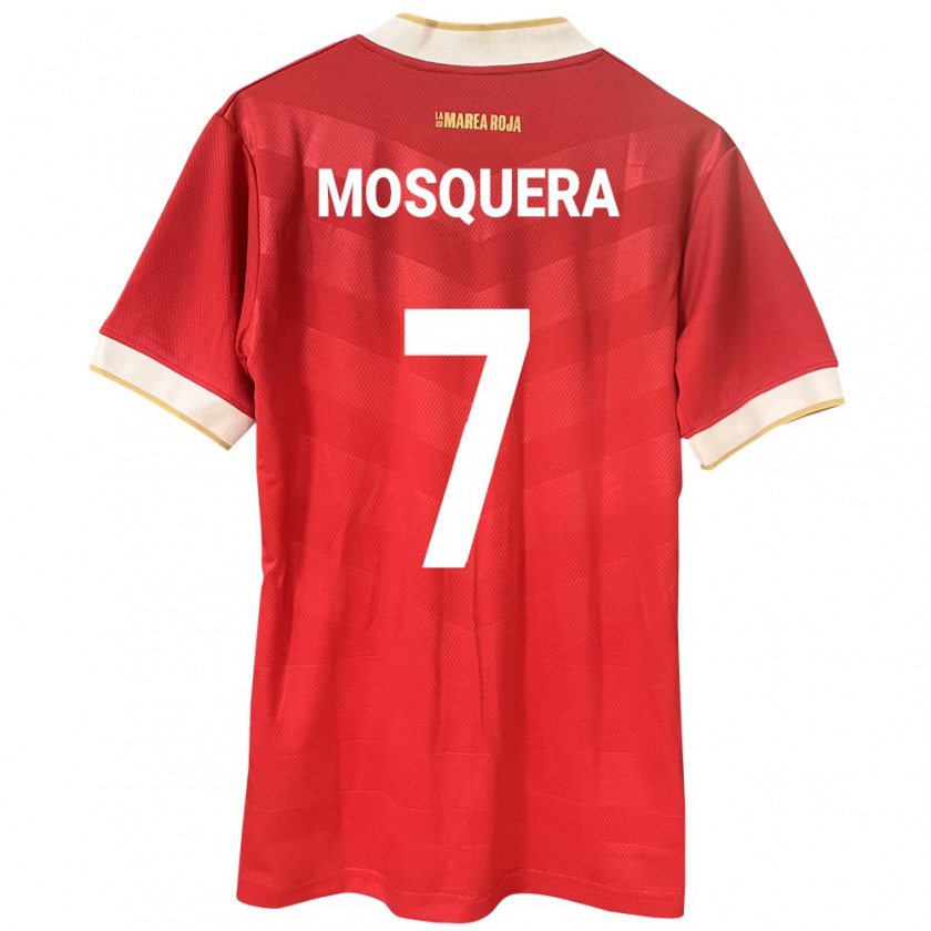 Kandiny Kinder Panama Rafael Mosquera #7 Rot Heimtrikot Trikot 24-26 T-Shirt