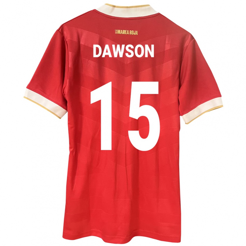 Kandiny Kinder Panama Didier Dawson #15 Rot Heimtrikot Trikot 24-26 T-Shirt