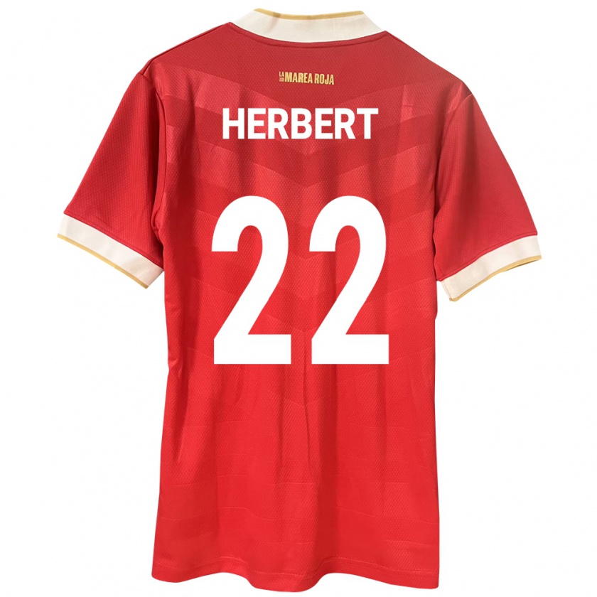 Kandiny Kinder Panama Antony Herbert #22 Rot Heimtrikot Trikot 24-26 T-Shirt