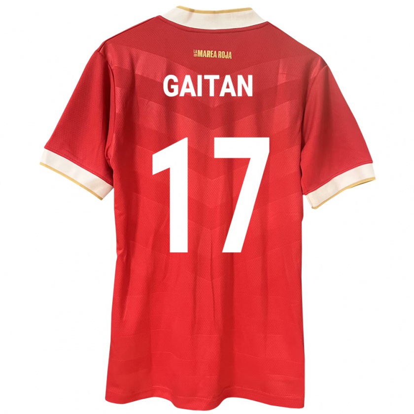 Kandiny Kinder Panama Luis Gaitán #17 Rot Heimtrikot Trikot 24-26 T-Shirt