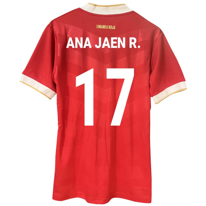 Kandiny Kinder Panama Ana Jaén Rodríguez #17 Rot Heimtrikot Trikot 24-26 T-Shirt