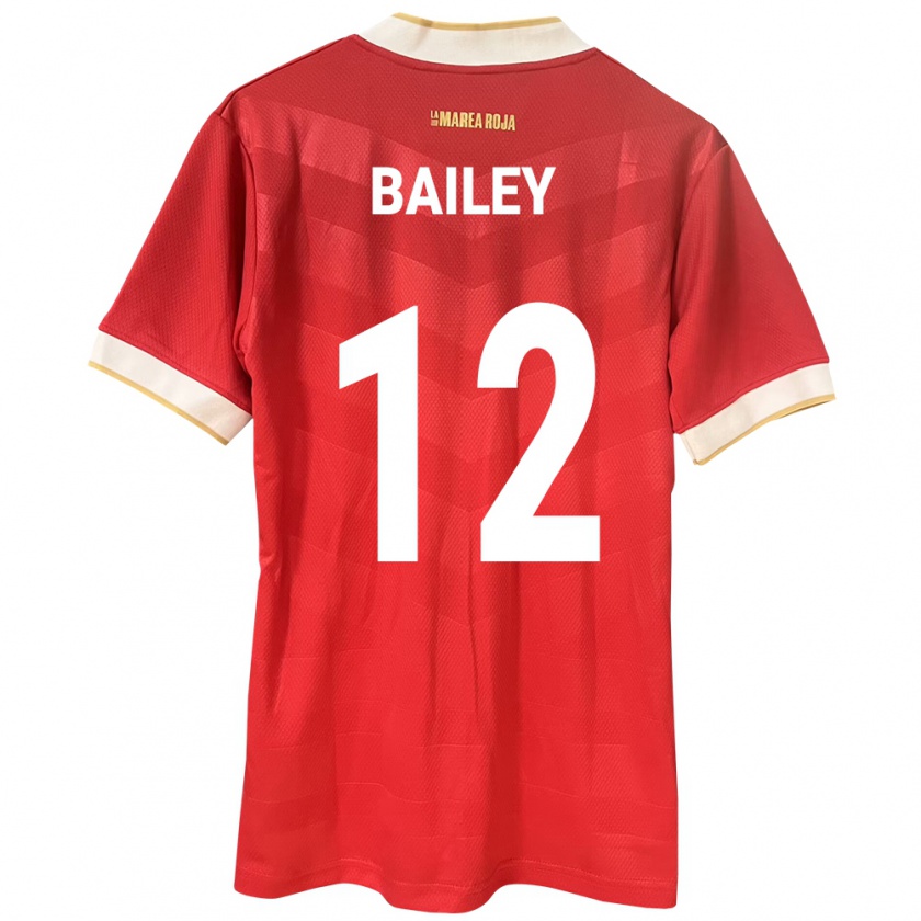 Kandiny Kinder Panama Yenith Bailey #12 Rot Heimtrikot Trikot 24-26 T-Shirt